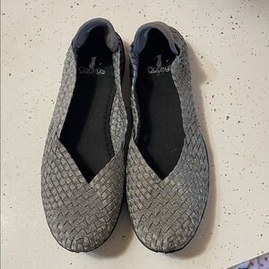 Conkys Women's Metallic Woven Flats